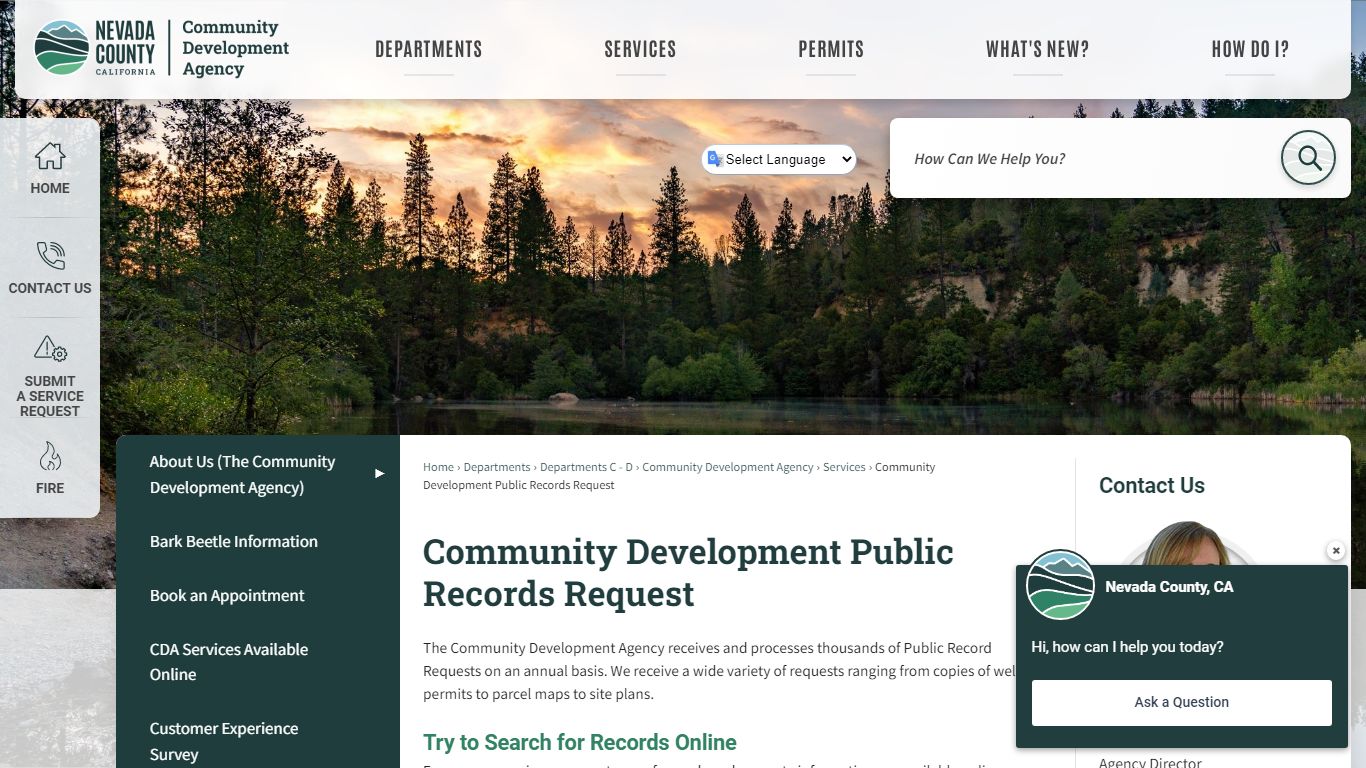 Public Record Requests | Nevada County, CA